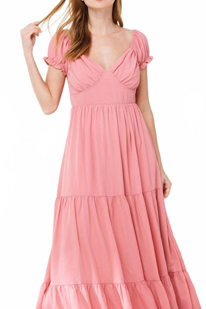 BETTER BE Ridge Maxi Dress Pink Small 2
