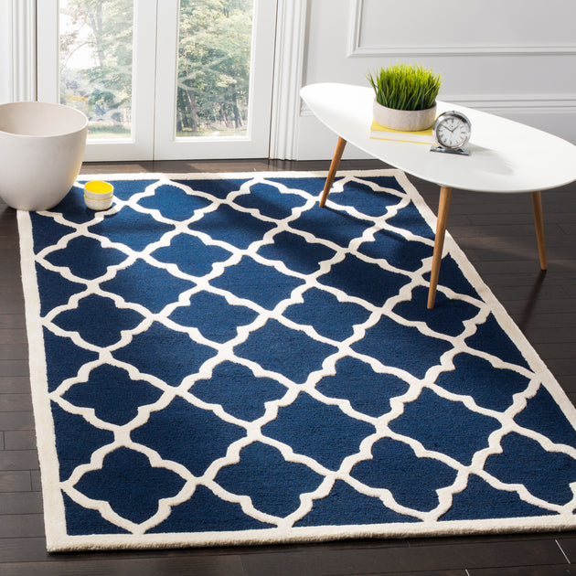 Safavieh Cambridge CAM312 Area Rug Navy/Ivory 2
