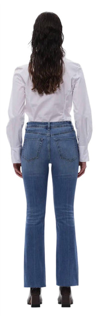 Oat New York Women's Bootcut Ankle Jeans Blue 28 3