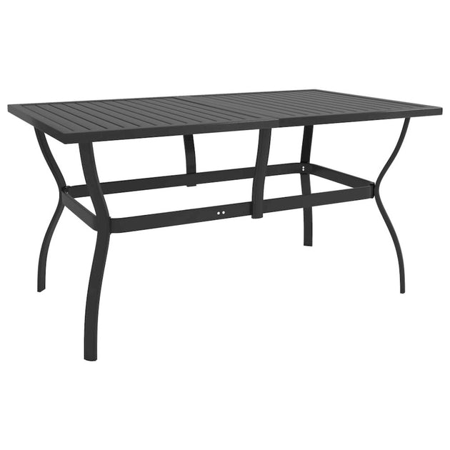 vidaXL Garden Table Anthracite Steel 2
