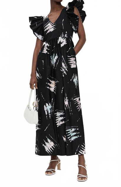 Busayo Feola Robe Longue Noir Petit 3