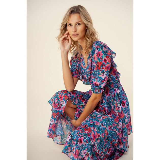 HALE BOB Amareli Tiered Dress Multi One Size 3