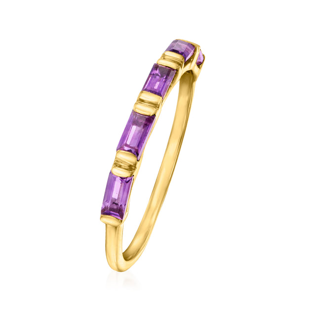 Ross-Simons RS Pure Amethyst Ring Yellow Gold US 8 3