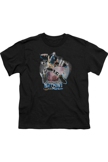 Gildan Batman Mech Short Sleeve Youth Tee Black Medium 2