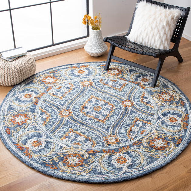 Safavieh BLM605 Area Rug Navy/Yellow 4
