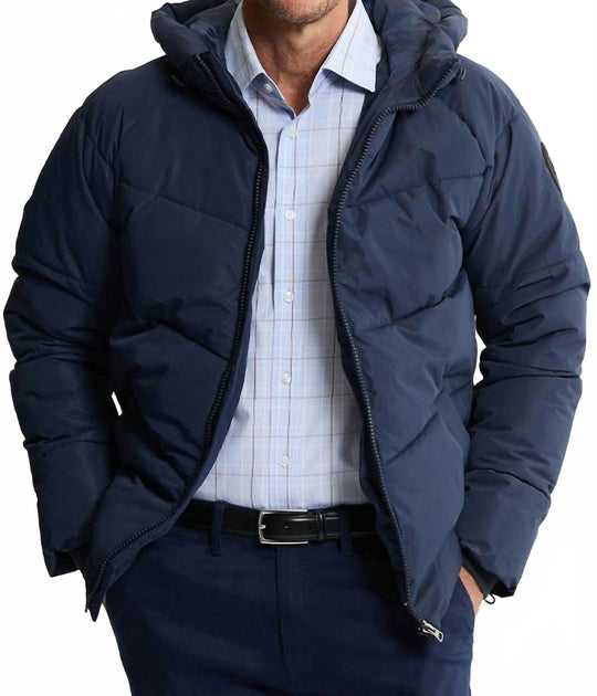 JACHS NEW YORK Hooded Puffer Jacket Blue 2X 2