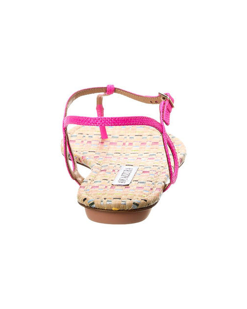 Aquazzura Almost Bare Raffia Sandal Pink EU 36.5 4