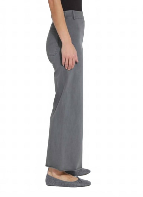 Lysse Erin Wide Leg Pant Grey Small 3