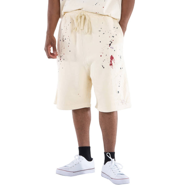 A-Cold-Wall Studio Paint-Splatter Cotton Track Shorts 2