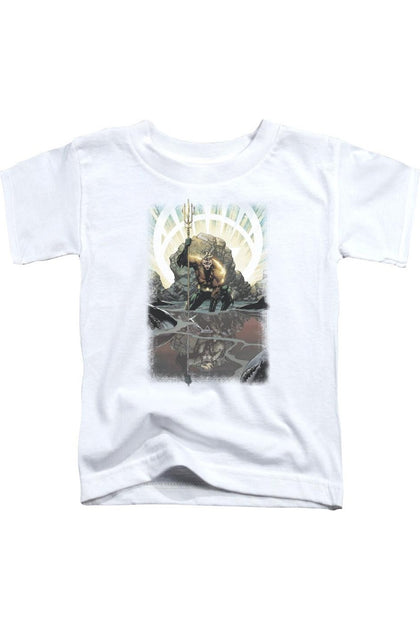 Gildan Justice League Aquaman Short Sleeve T-Shirt White XSmall 2