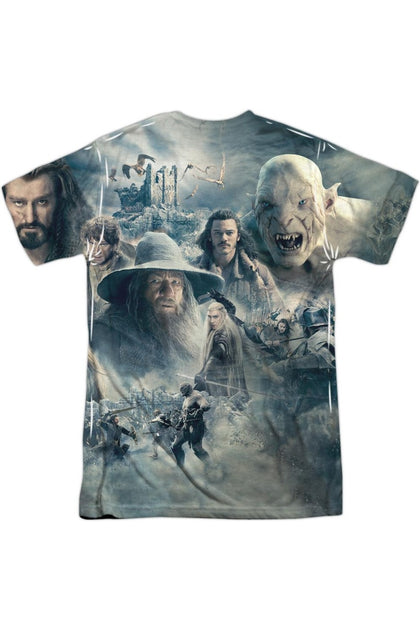 Gildan Hobbit Epic Poster Short Sleeve Crew T-Shirt White Medium 3