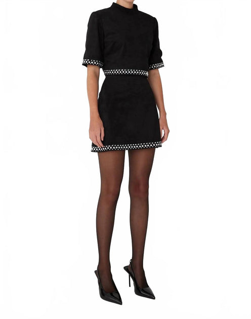 JS71 Zoe Studded Skirt Black Medium 3