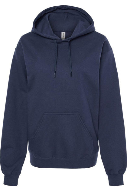 Gildan Softstyle Hooded Sweatshirt Blue Large 2