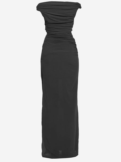 【送料&関税込】Jacquemus Black Rita Long Dress Jacquemus Black Rita Long Dress | italist