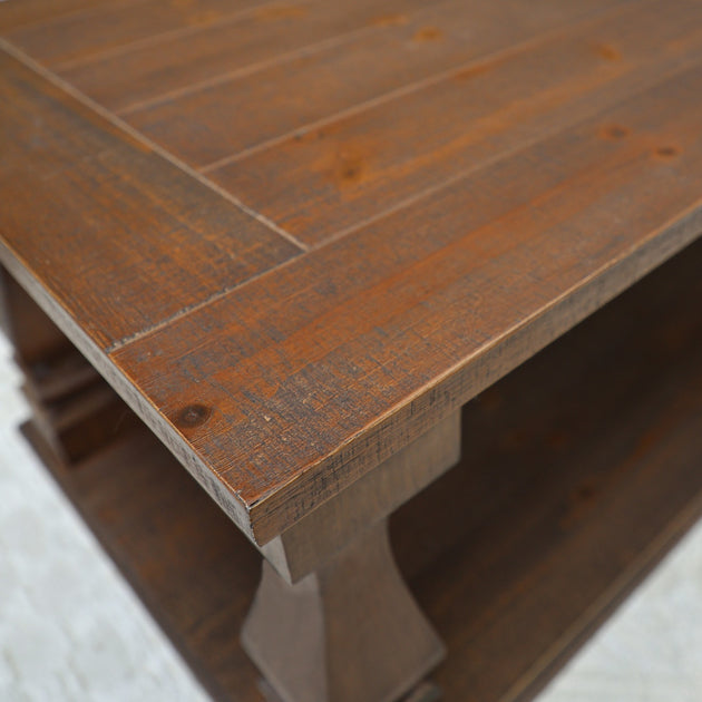 Streamdale Farmhouse Coffee Table Walnut Brown 4
