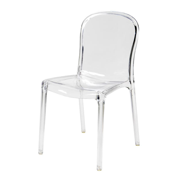 CSP Genoa Dining Chair Clear 3