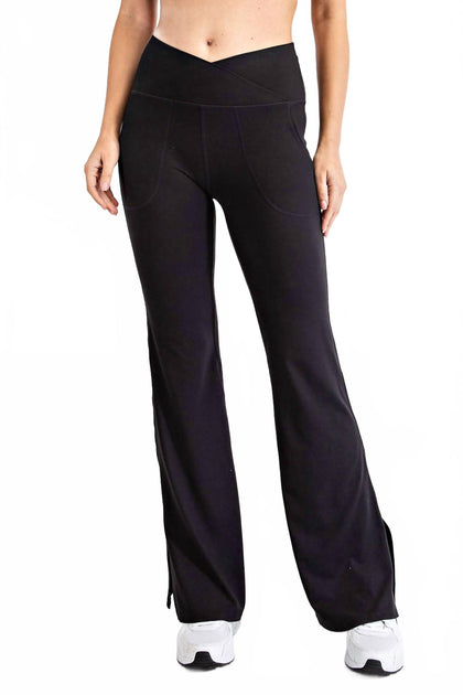 RAE MODE Crossover Waist Flared Leggings Blau Medium 3