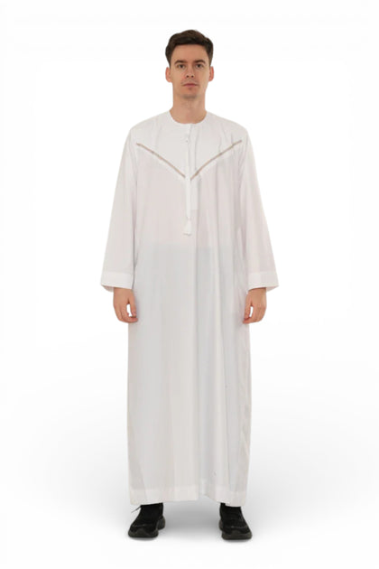 HM10 Moroccan Thobe White Medium 2