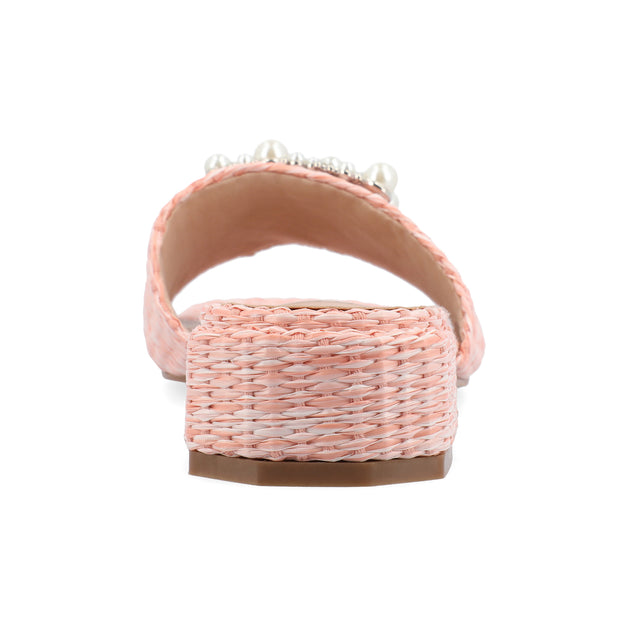 Journee Collection Justina Sandals White US 7.5 4