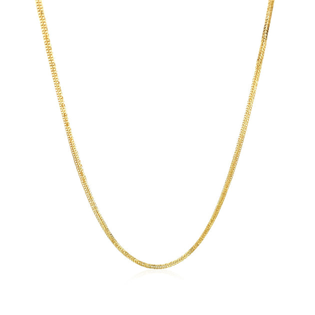 FASHNZFAB Foxtail Chain Yellow Gold 1.00 mm 4