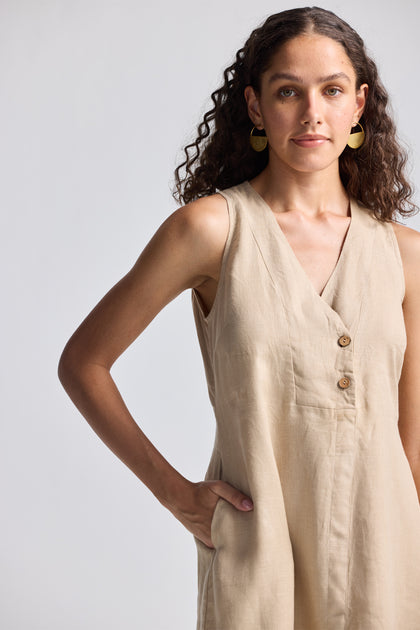 Reistor Straight Dress Beige XXXLarge 4