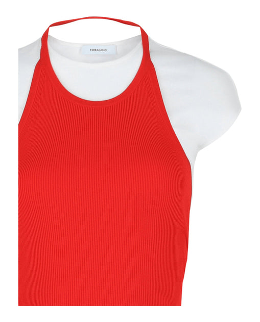 Ferragamo Layered Top Red Medium 4