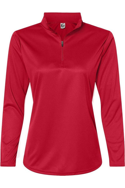 C2 Sport Quarter-Zip Pullover Red Small 2
