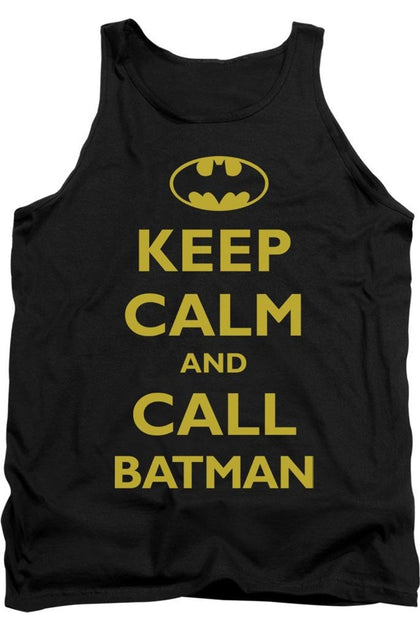 Gildan Batman Call Batman Tank Top Black XL 2