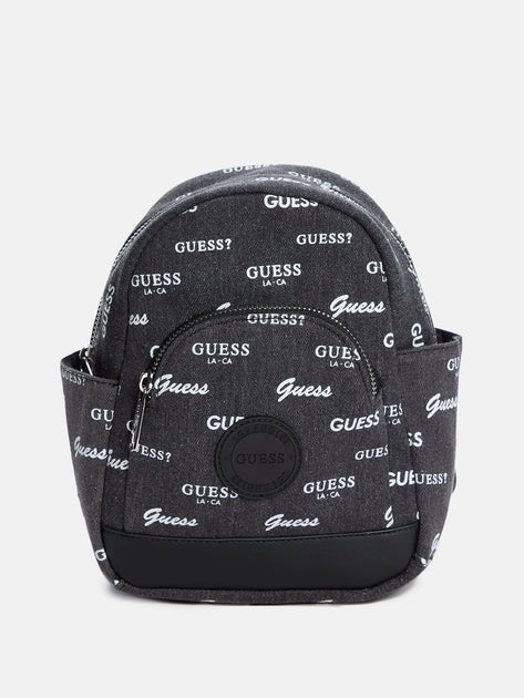 guess mini zayn denim backpack Guess Factory Mini Denim Backpack