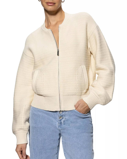Sanctuary Strick-Bomberjacke Beige Large 2