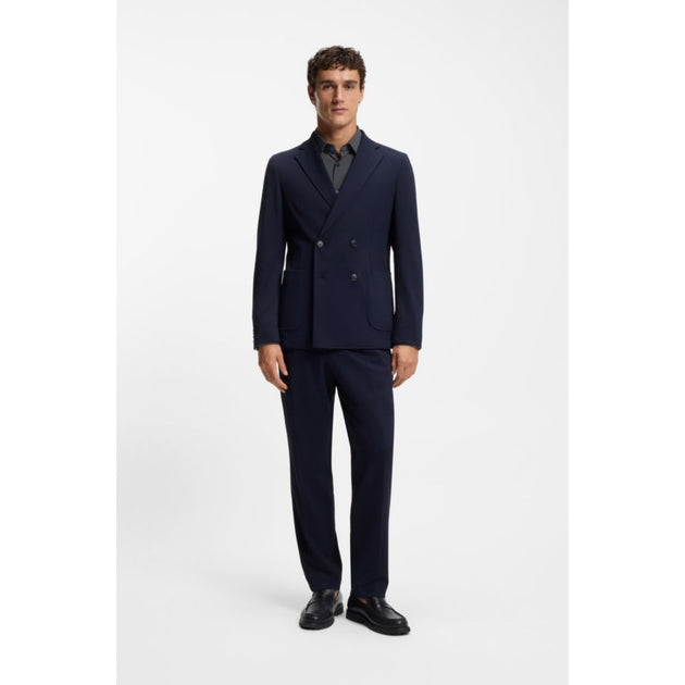 Boss Chemie ajustée imprimée bleu US 15.5 3