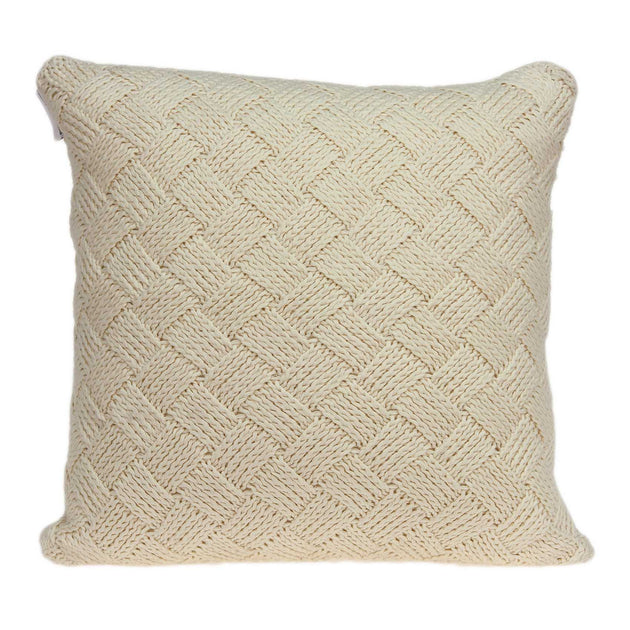 Hivvago Transitional Pillow Cover Beige 20x20x7 3