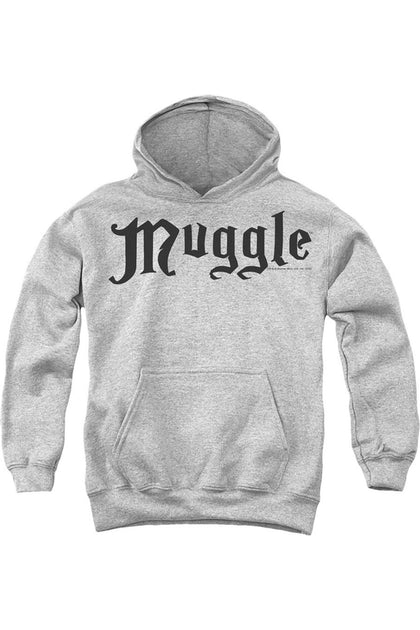 Gildan Harry Potter Muggle Jugend Kapuzenpulli Grau Medium 2