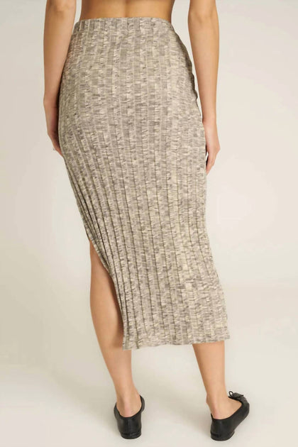 Project Social T Georgia Sweater Rib Skirt Silver XSmall 3