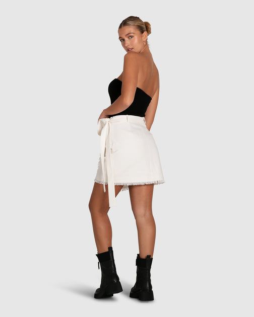 Belle & Bloom There She Goes Skirt White Medium 3