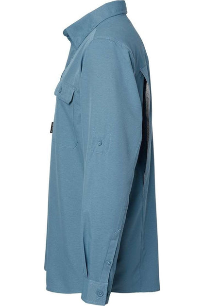 DRI DUCK Crossroad Woven Shirt Blue Large 4