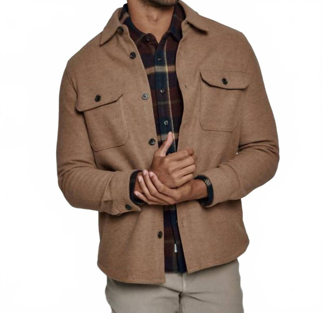 7Diamonds Generation Melange Shacket Brown XLarge 2