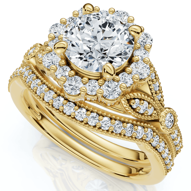 Pompeii3 Eloise Diamond Engagement Ring Set 14k Gold Multi US 8.5 4