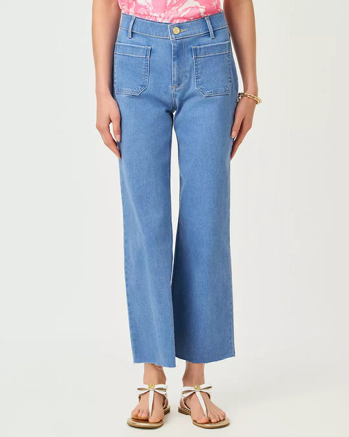 Lilly Pulitzer Harleen High Rise Crop Jean Multi 14 6
