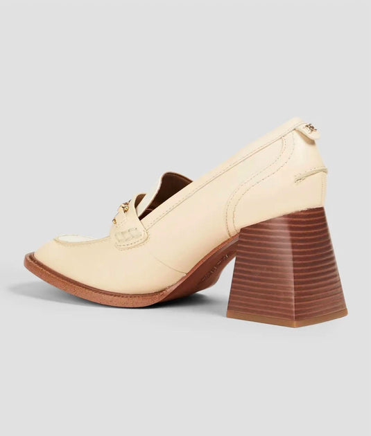 Sam Edelman Quincy Heeled Loafer White US 7.5 4