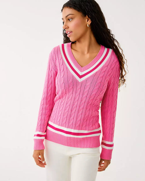 Lilly Pulitzer Brockton Cotton Sweater Multi Medium 2