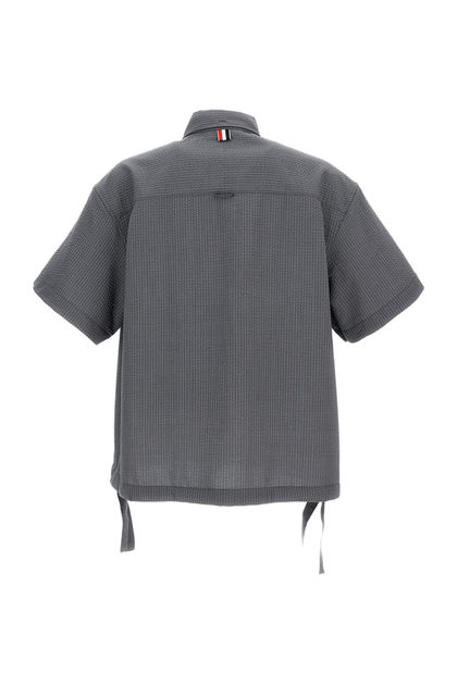 Thom Browne Short-Sleeve Shirt Gray Medium 3