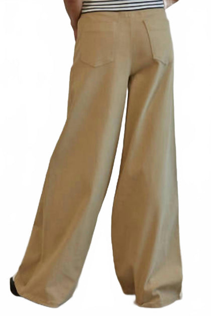 By Together Wide Leg Jeans Brown Small 4