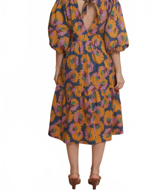 moodie Myah Midi Dress Multi Medium 3