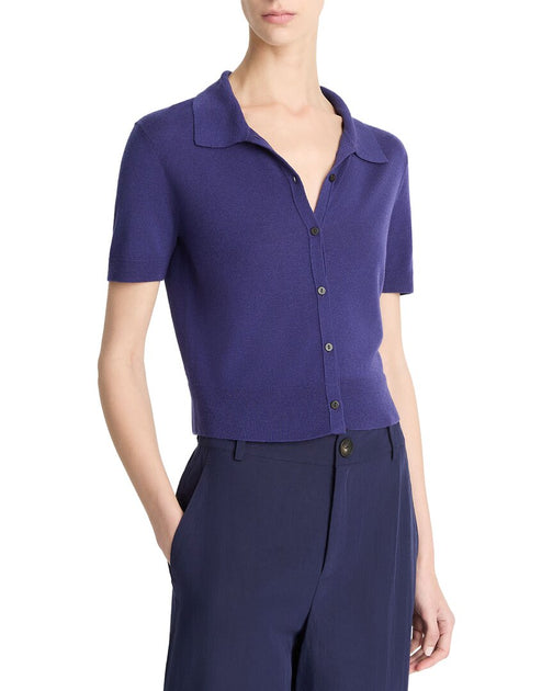  Vince Collared Button Shirt Purple XLarge 2
