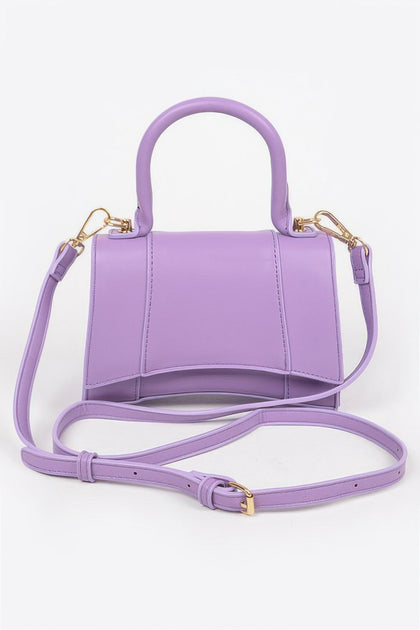 FASHNZFAB Top Handle Bag Purple One Size 4