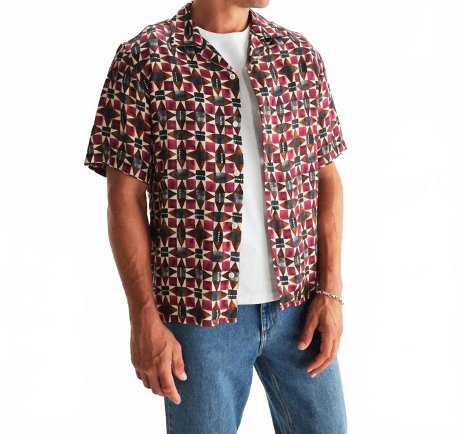 Wax London Didcot Short Sleeve Shirt Multi Small 2