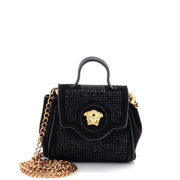 Versace La Medusa Top Handle Bag Black Small 2