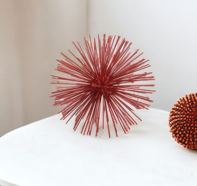 Hivvago 8" Rote mittelgroße Stachelkugel 2