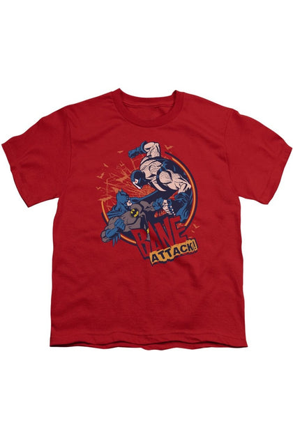 Gildan Batman Bane Attack Jugend T-Shirt Rot XL 2